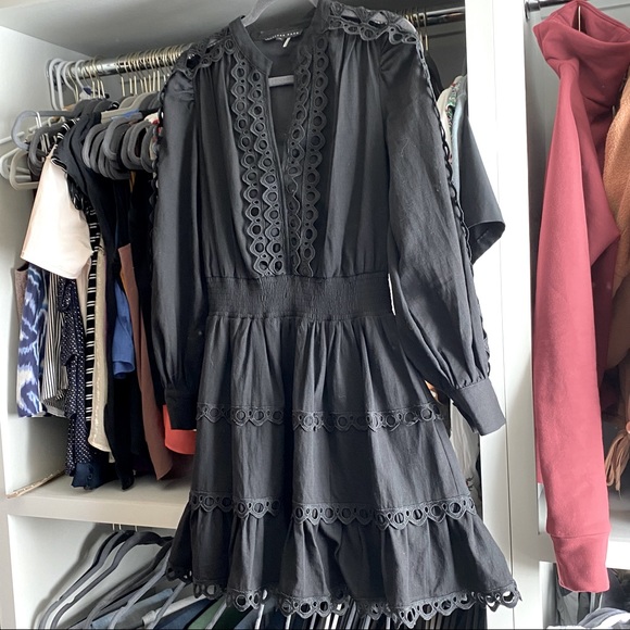 Black dress with cutout lace detail.  XS Endless Rose brand - Picture 1 of 5